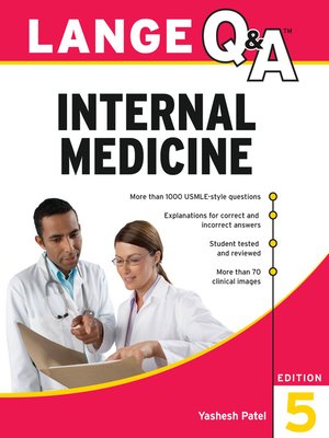 cover image of Lange Q&A Internal Medicine